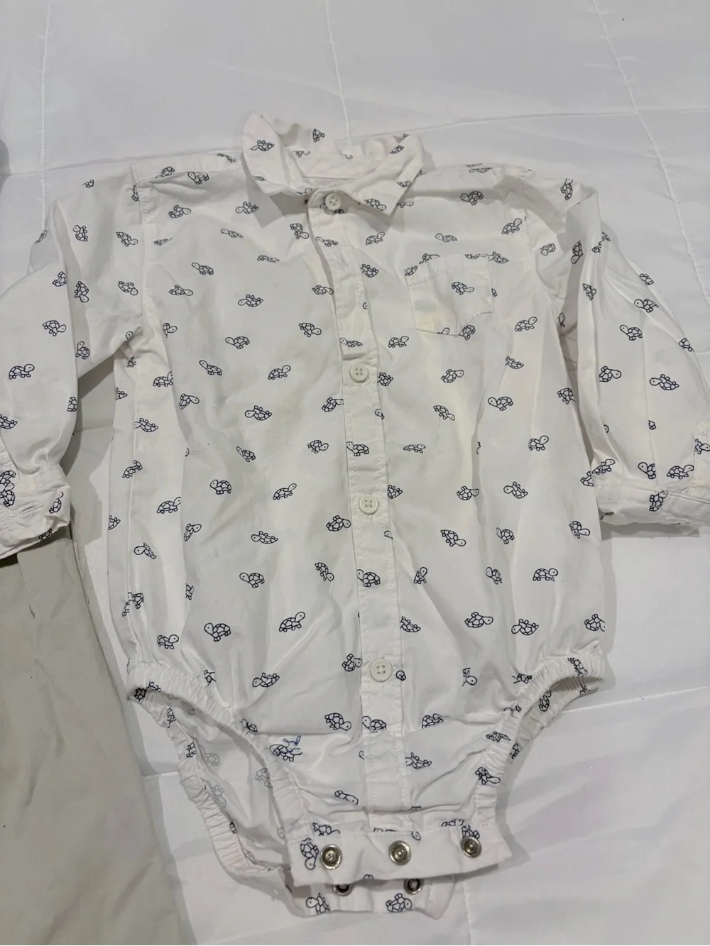 Gymboree Dressy Outfit Set 12-18M | Suspenders & Button Front Bodysuit